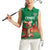 Custom Wales Football Go Champions Women Sleeveless Polo Shirt Cymru am byth Green Style