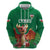 Custom Wales Football Go Champions Zip Hoodie Cymru am byth Green Style