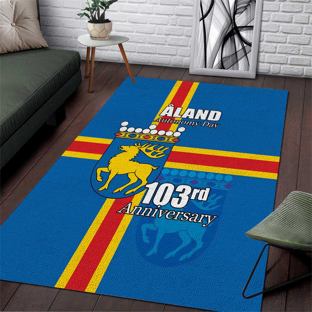 Aland's Autonomy Day Area Rug 103rd Anniversary