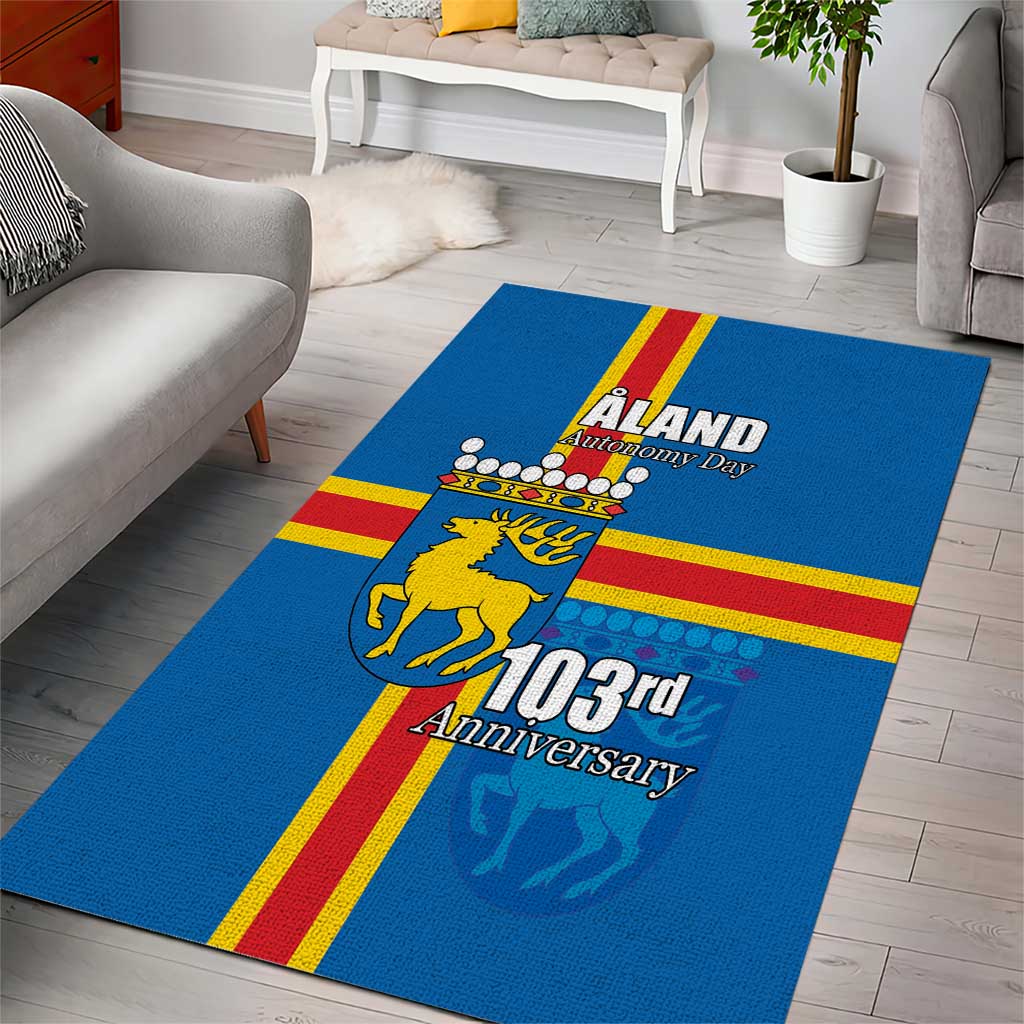 Aland's Autonomy Day Area Rug 103rd Anniversary