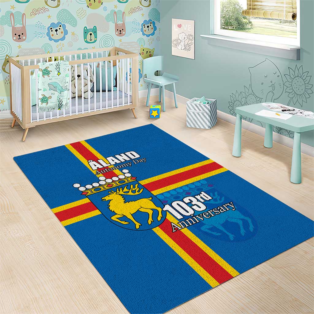 Aland's Autonomy Day Area Rug 103rd Anniversary