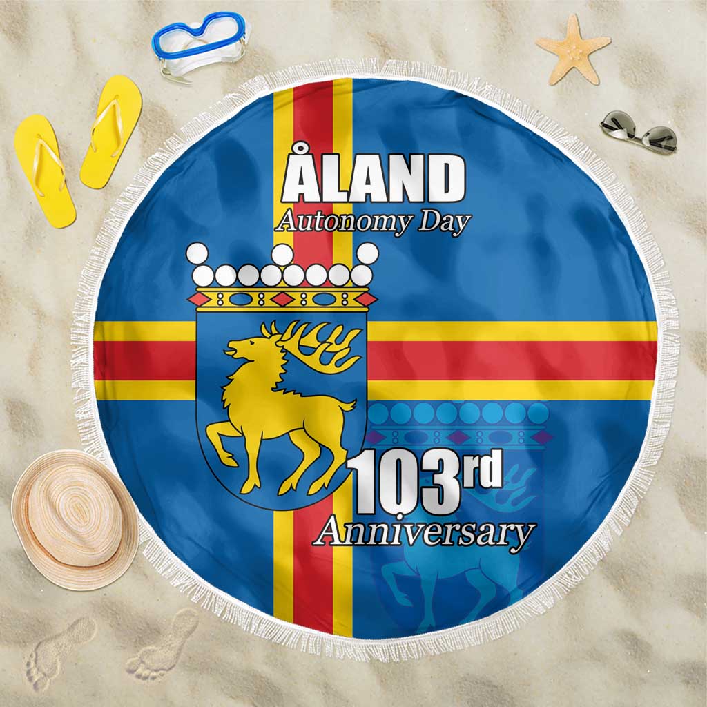 Aland's Autonomy Day Beach Blanket 103rd Anniversary