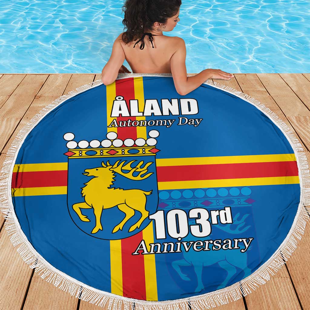 Aland's Autonomy Day Beach Blanket 103rd Anniversary