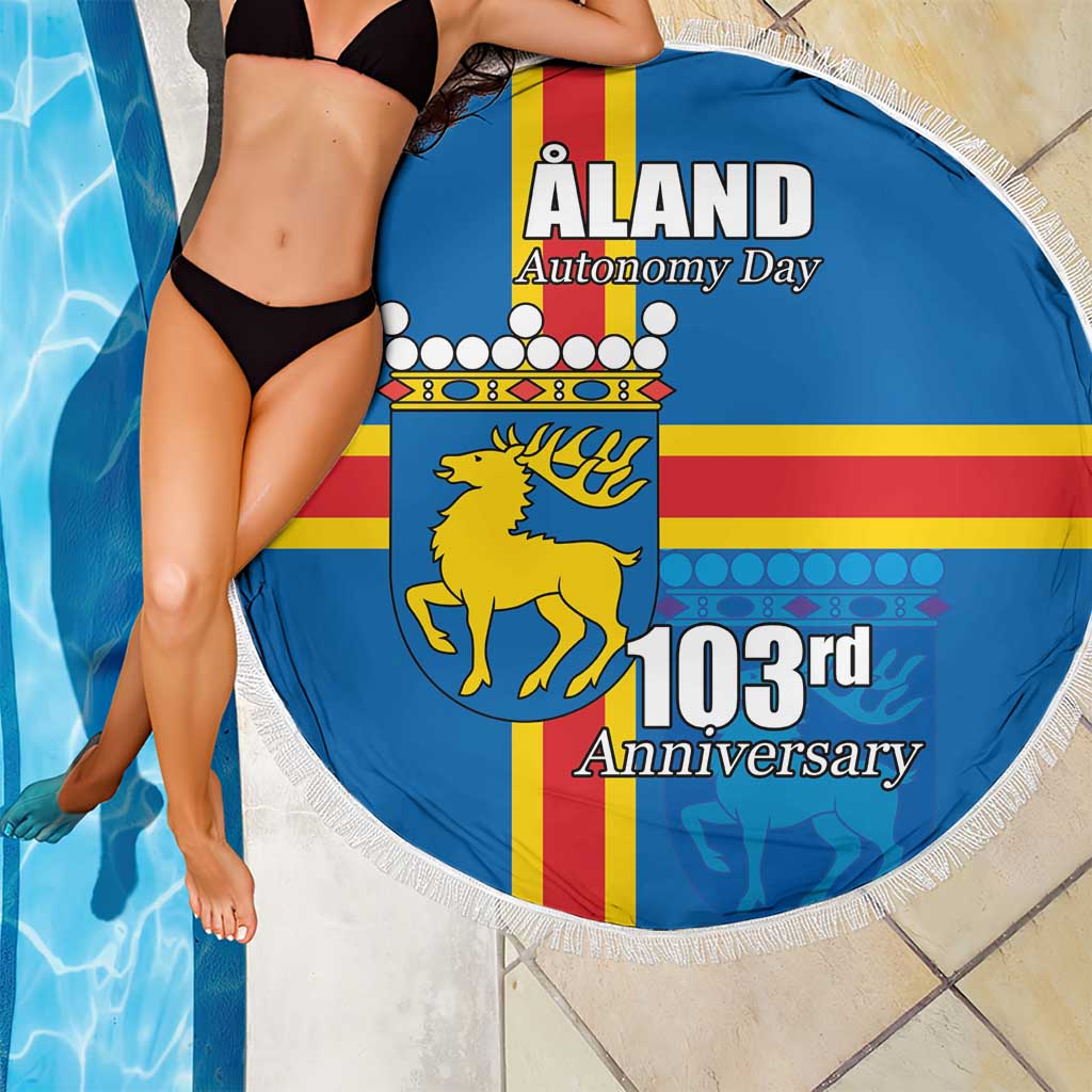 Aland's Autonomy Day Beach Blanket 103rd Anniversary