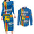 Aland's Autonomy Day Couples Matching Long Sleeve Bodycon Dress and Long Sleeve Button Shirt 103rd Anniversary