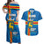 Aland's Autonomy Day Couples Matching Off Shoulder Maxi Dress and Hawaiian Shirt 103rd Anniversary