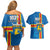 Aland's Autonomy Day Couples Matching Off Shoulder Short Dress and Hawaiian Shirt 103rd Anniversary