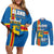 Aland's Autonomy Day Couples Matching Off Shoulder Short Dress and Long Sleeve Button Shirt 103rd Anniversary