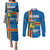 Aland's Autonomy Day Couples Matching Puletasi and Long Sleeve Button Shirt 103rd Anniversary