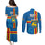 Aland's Autonomy Day Couples Matching Puletasi and Long Sleeve Button Shirt 103rd Anniversary