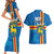 Aland's Autonomy Day Couples Matching Short Sleeve Bodycon Dress and Hawaiian Shirt 103rd Anniversary