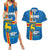 Aland's Autonomy Day Couples Matching Summer Maxi Dress and Hawaiian Shirt 103rd Anniversary