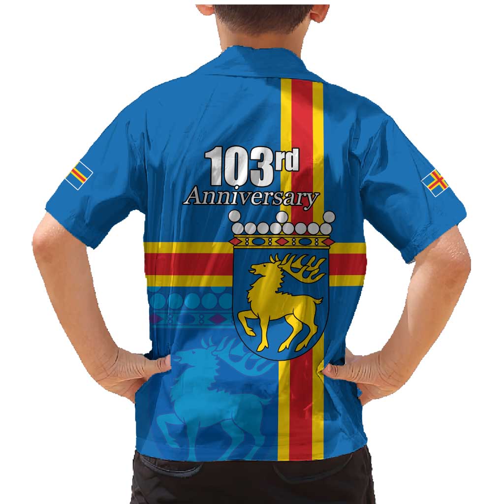 Aland's Autonomy Day Family Matching Mermaid Dress and Hawaiian Shirt 103rd Anniversary