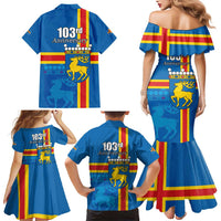 Aland's Autonomy Day Family Matching Mermaid Dress and Hawaiian Shirt 103rd Anniversary
