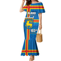 Aland's Autonomy Day Family Matching Mermaid Dress and Hawaiian Shirt 103rd Anniversary