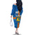 Aland's Autonomy Day Family Matching Off The Shoulder Long Sleeve Dress and Hawaiian Shirt 103rd Anniversary