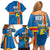 Aland's Autonomy Day Family Matching Off Shoulder Short Dress and Hawaiian Shirt 103rd Anniversary
