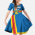 Aland's Autonomy Day Family Matching Summer Maxi Dress and Hawaiian Shirt 103rd Anniversary