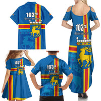 Aland's Autonomy Day Family Matching Summer Maxi Dress and Hawaiian Shirt 103rd Anniversary