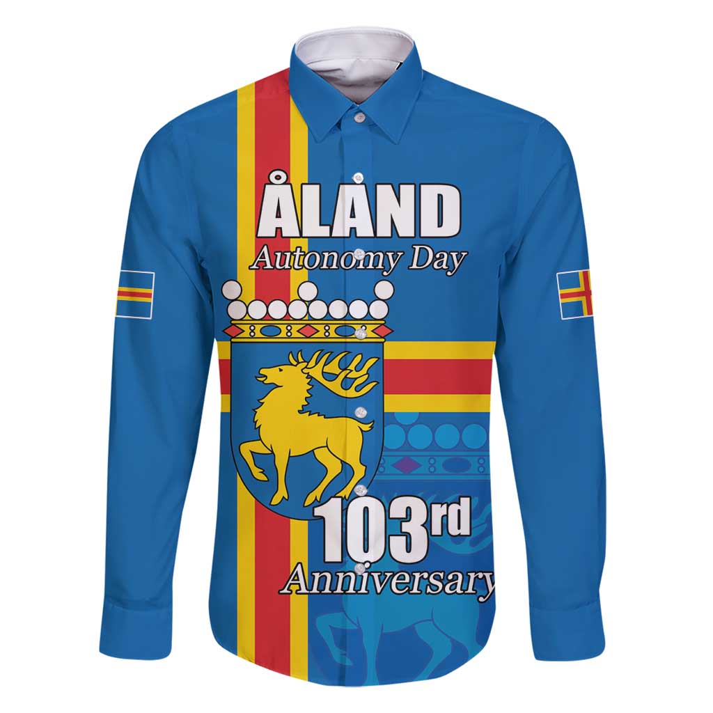 Aland's Autonomy Day Family Matching Summer Maxi Dress and Hawaiian Shirt 103rd Anniversary
