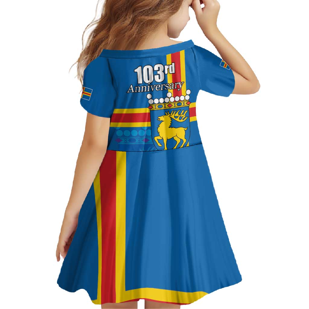 Aland's Autonomy Day Family Matching Tank Maxi Dress and Hawaiian Shirt 103rd Anniversary