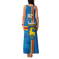Aland's Autonomy Day Family Matching Tank Maxi Dress and Hawaiian Shirt 103rd Anniversary