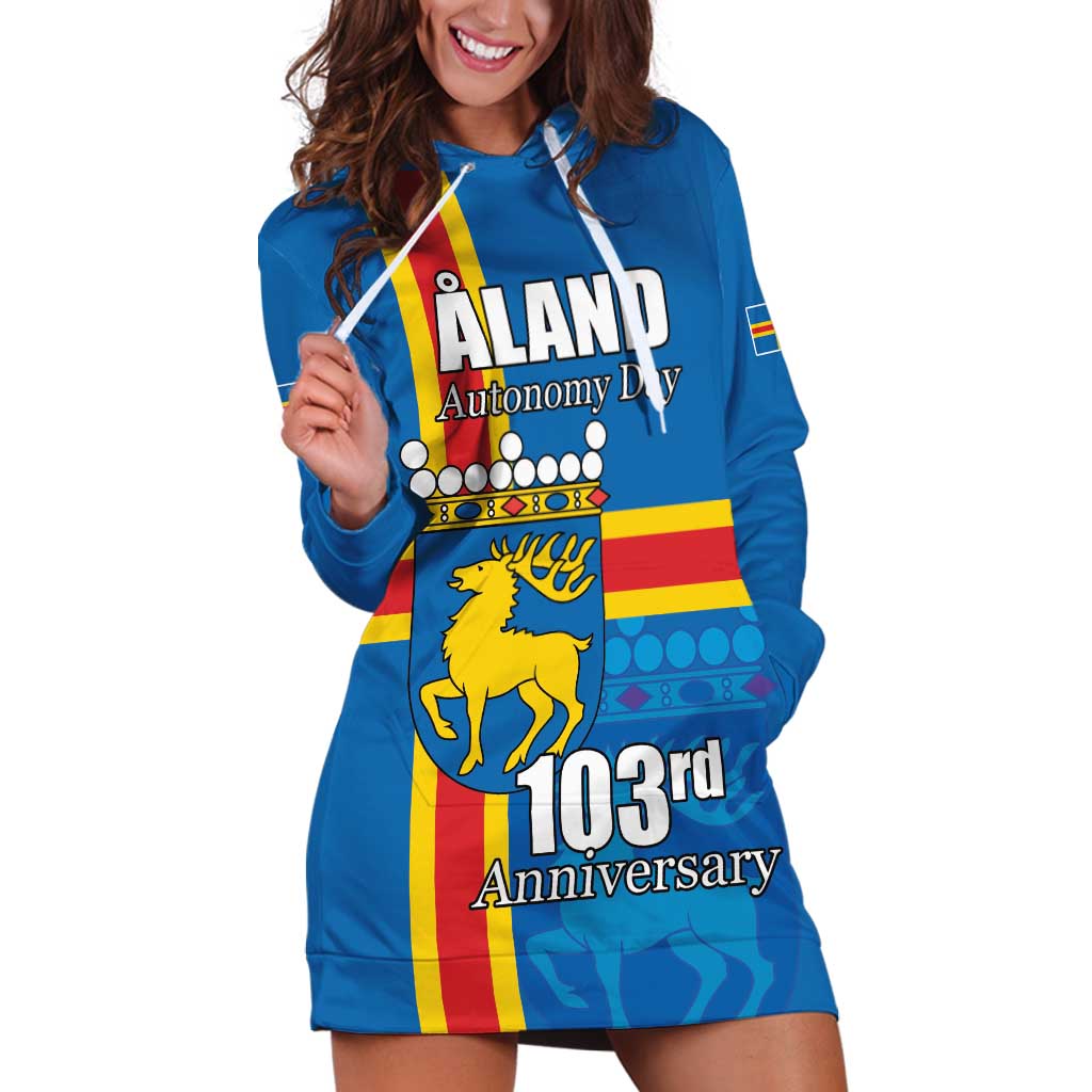 Aland's Autonomy Day Hoodie Dress 103rd Anniversary