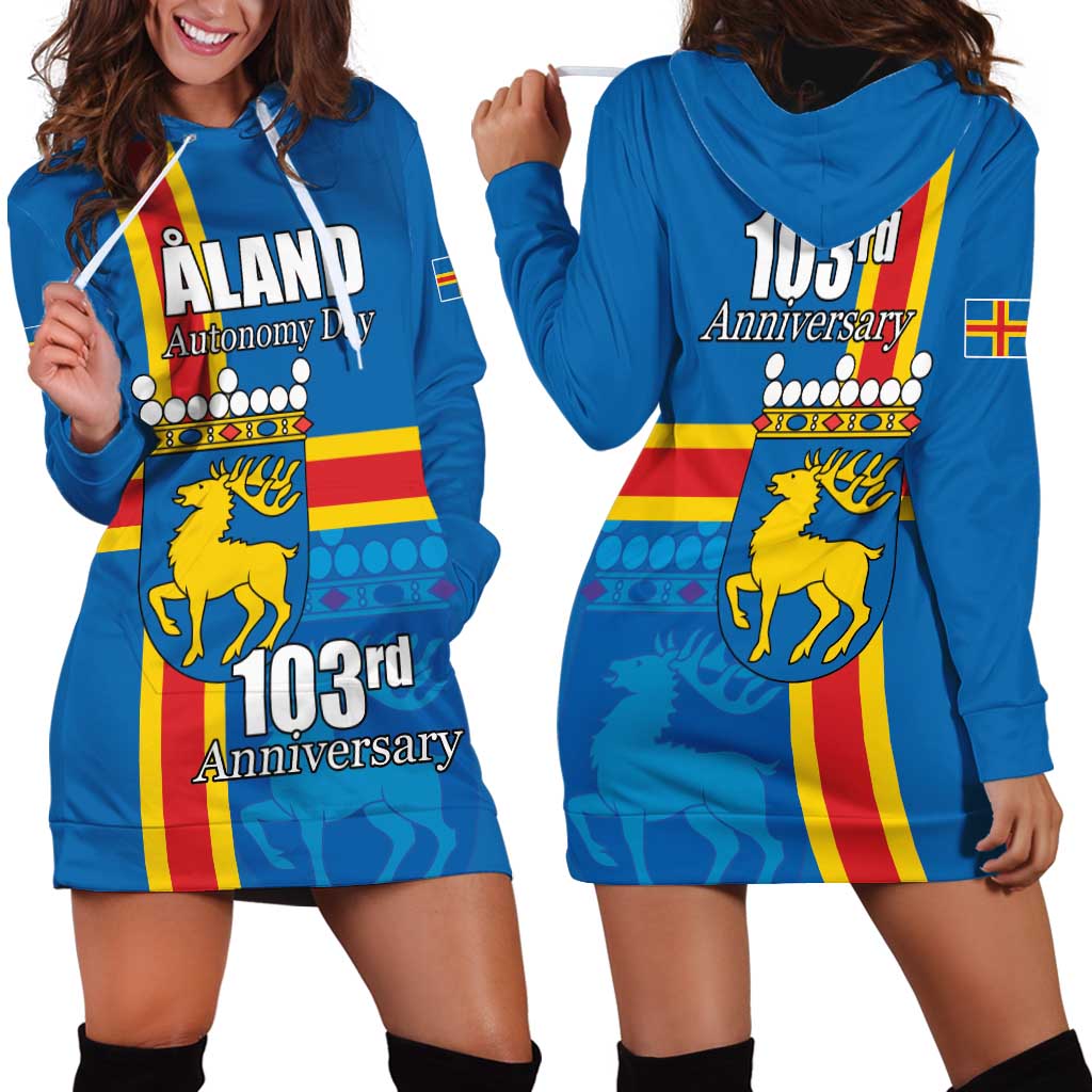Aland's Autonomy Day Hoodie Dress 103rd Anniversary