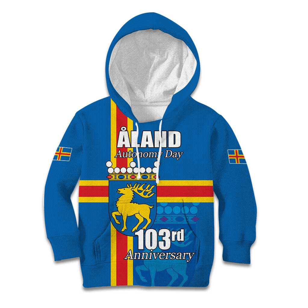 Aland's Autonomy Day Kid Hoodie 103rd Anniversary