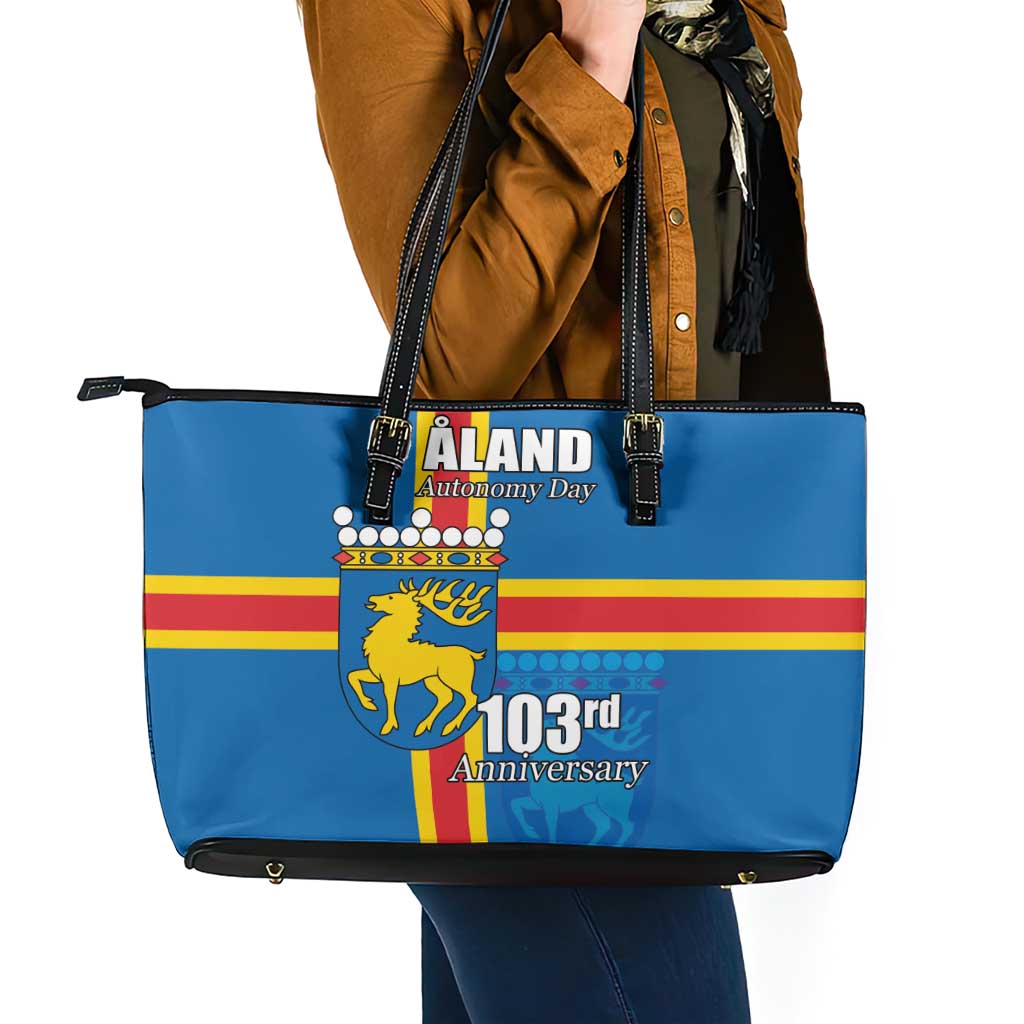 Aland's Autonomy Day Leather Tote Bag 103rd Anniversary