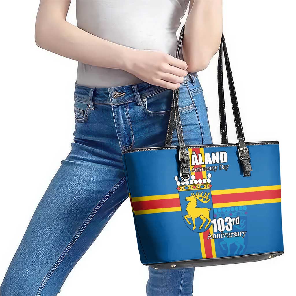 Aland's Autonomy Day Leather Tote Bag 103rd Anniversary