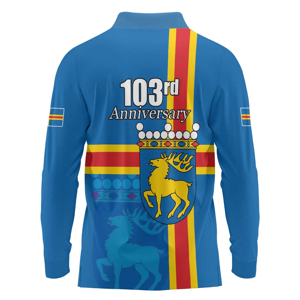 Aland's Autonomy Day Long Sleeve Polo Shirt 103rd Anniversary