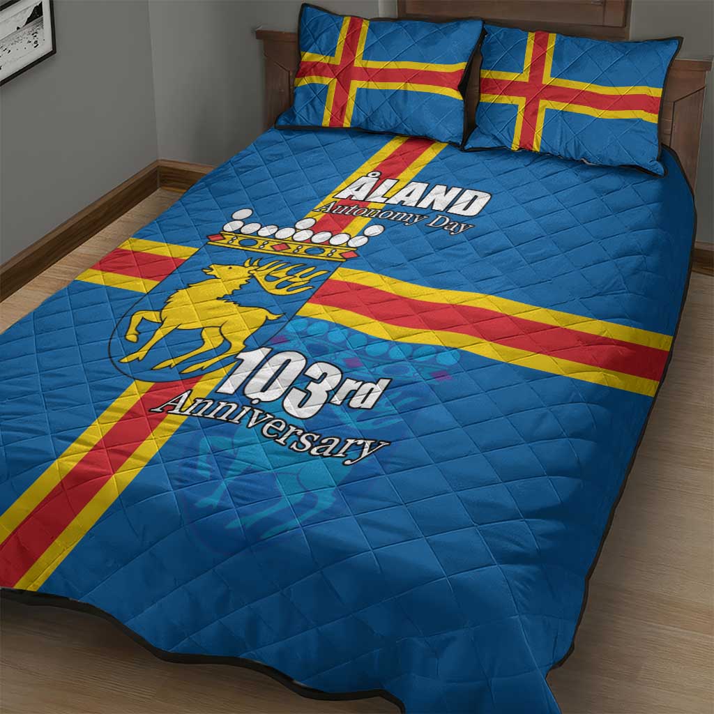 Aland's Autonomy Day Quilt Bed Set 103rd Anniversary