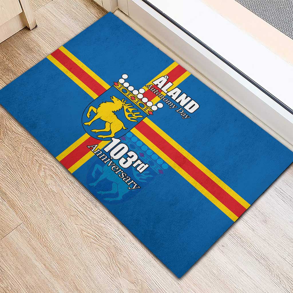 Aland's Autonomy Day Rubber Doormat 103rd Anniversary