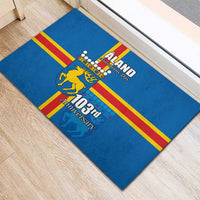 Aland's Autonomy Day Rubber Doormat 103rd Anniversary