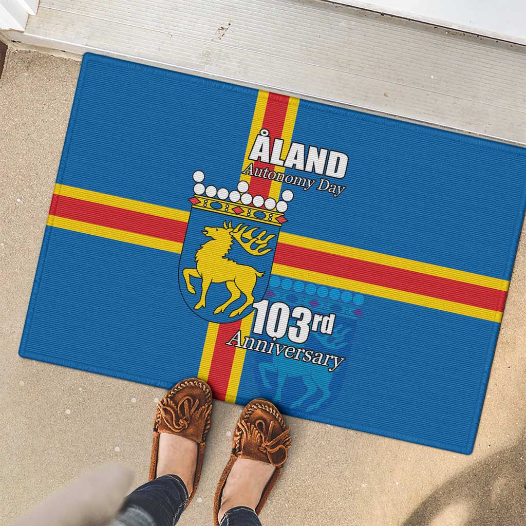Aland's Autonomy Day Rubber Doormat 103rd Anniversary