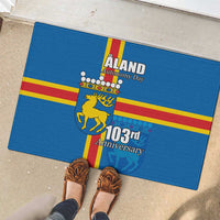 Aland's Autonomy Day Rubber Doormat 103rd Anniversary