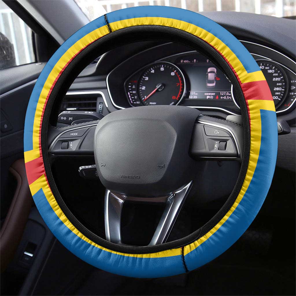 Aland's Autonomy Day Steering Wheel Cover 103rd Anniversary