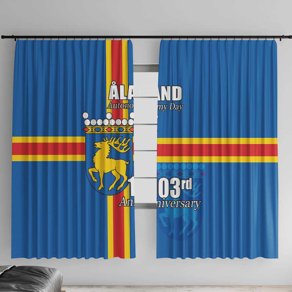 Aland's Autonomy Day Window Curtain 103rd Anniversary