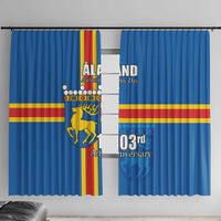 Aland's Autonomy Day Window Curtain 103rd Anniversary