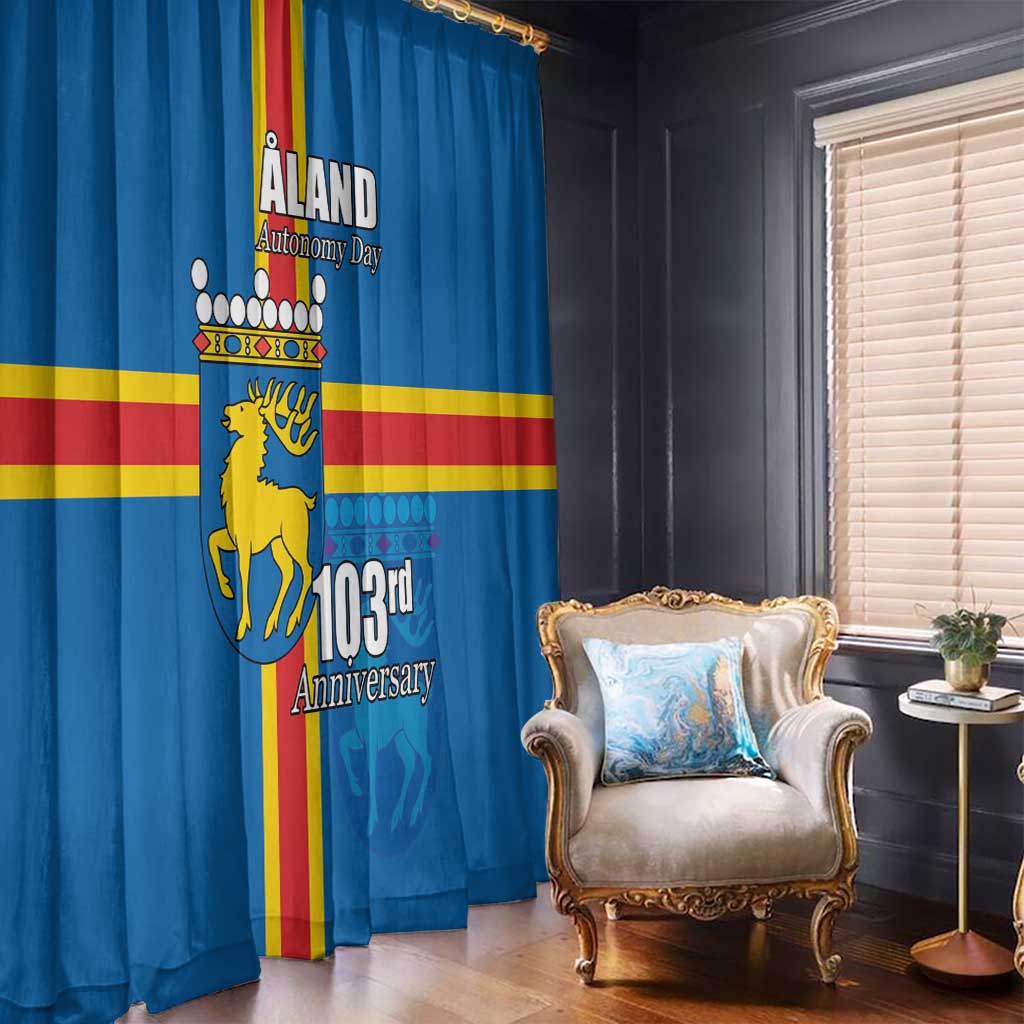 Aland's Autonomy Day Window Curtain 103rd Anniversary
