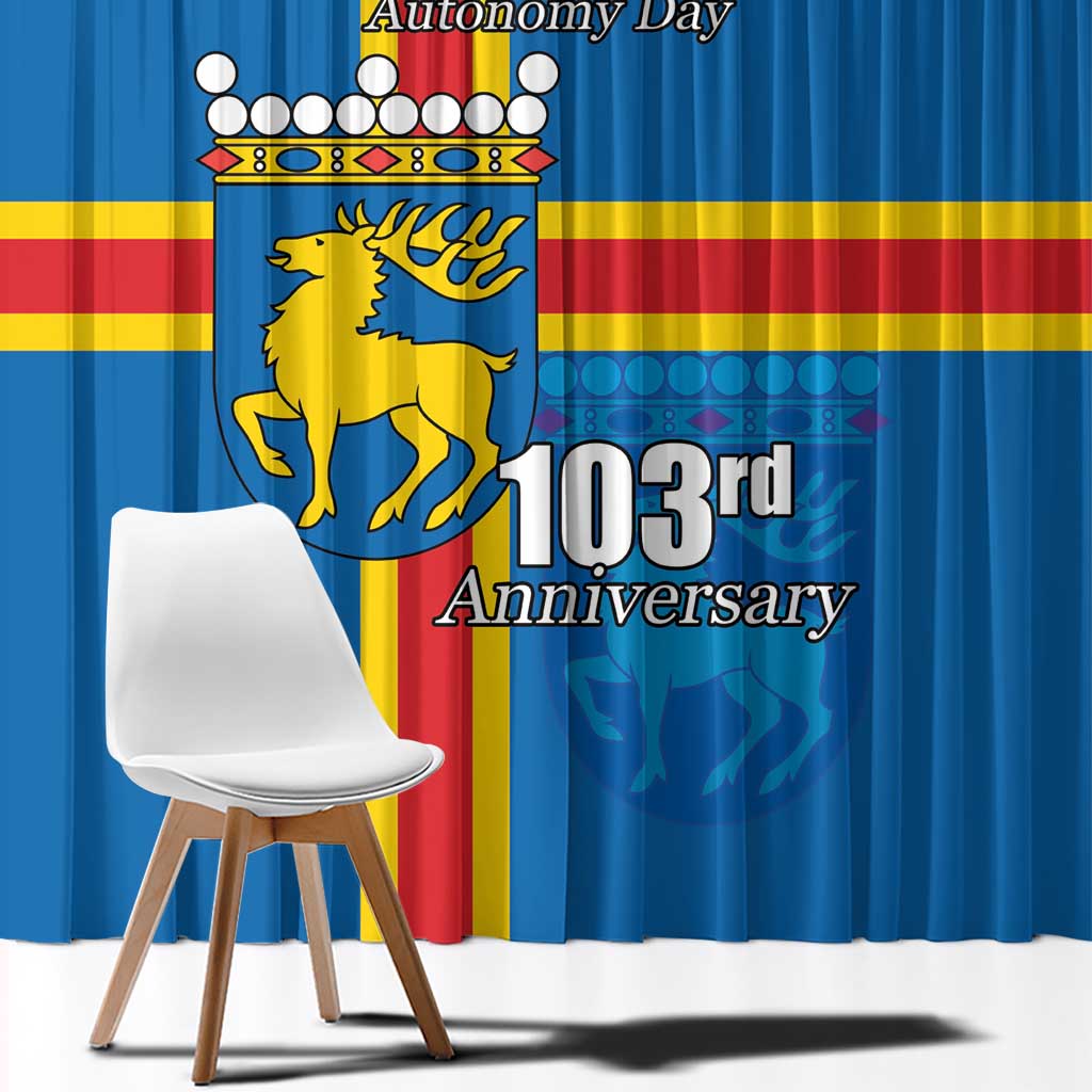 Aland's Autonomy Day Window Curtain 103rd Anniversary