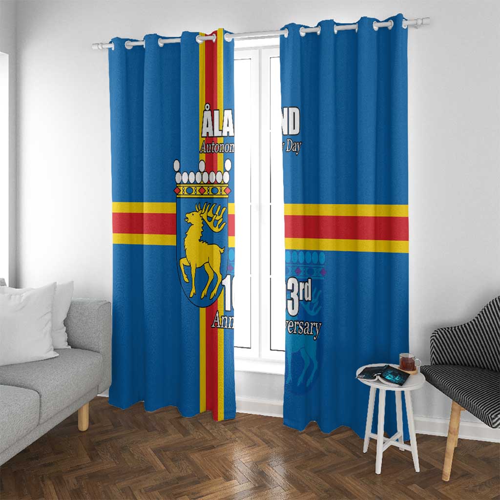 Aland's Autonomy Day Window Curtain 103rd Anniversary