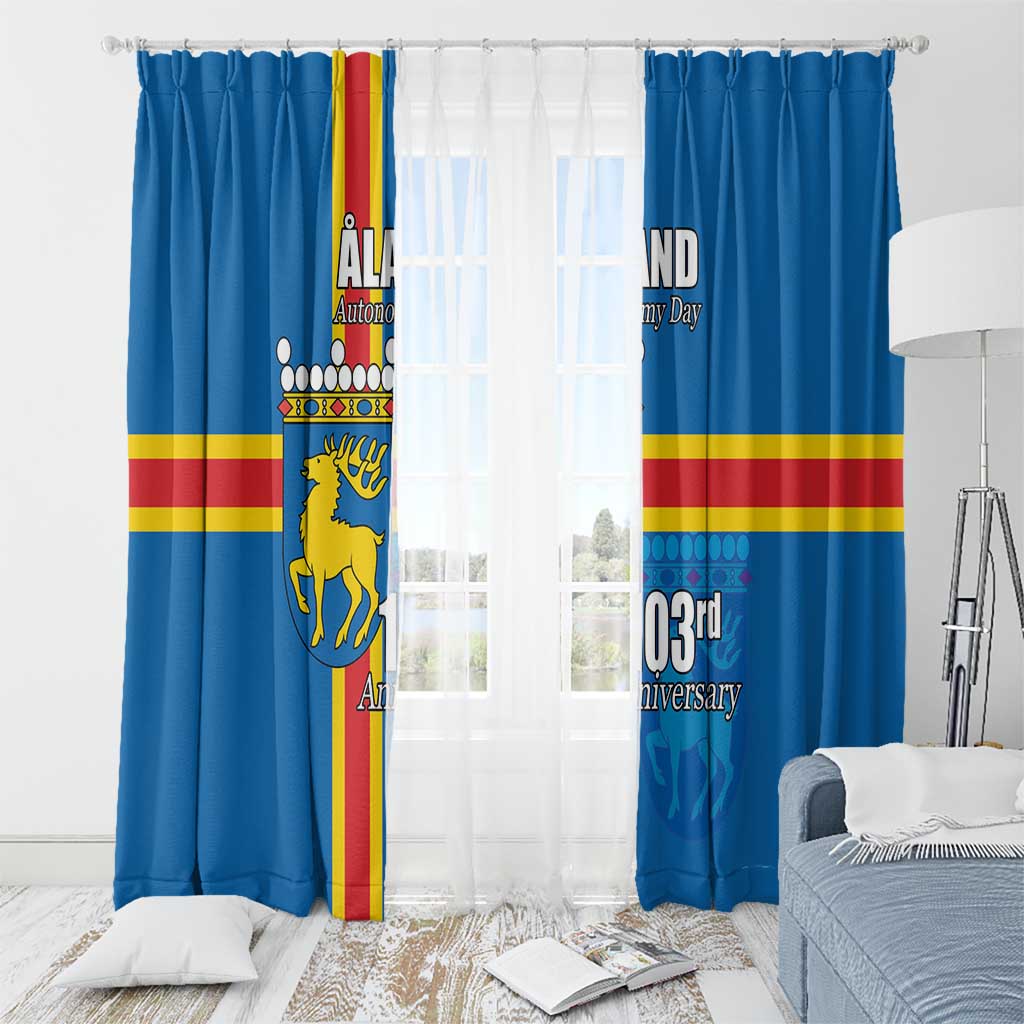 Aland's Autonomy Day Window Curtain 103rd Anniversary