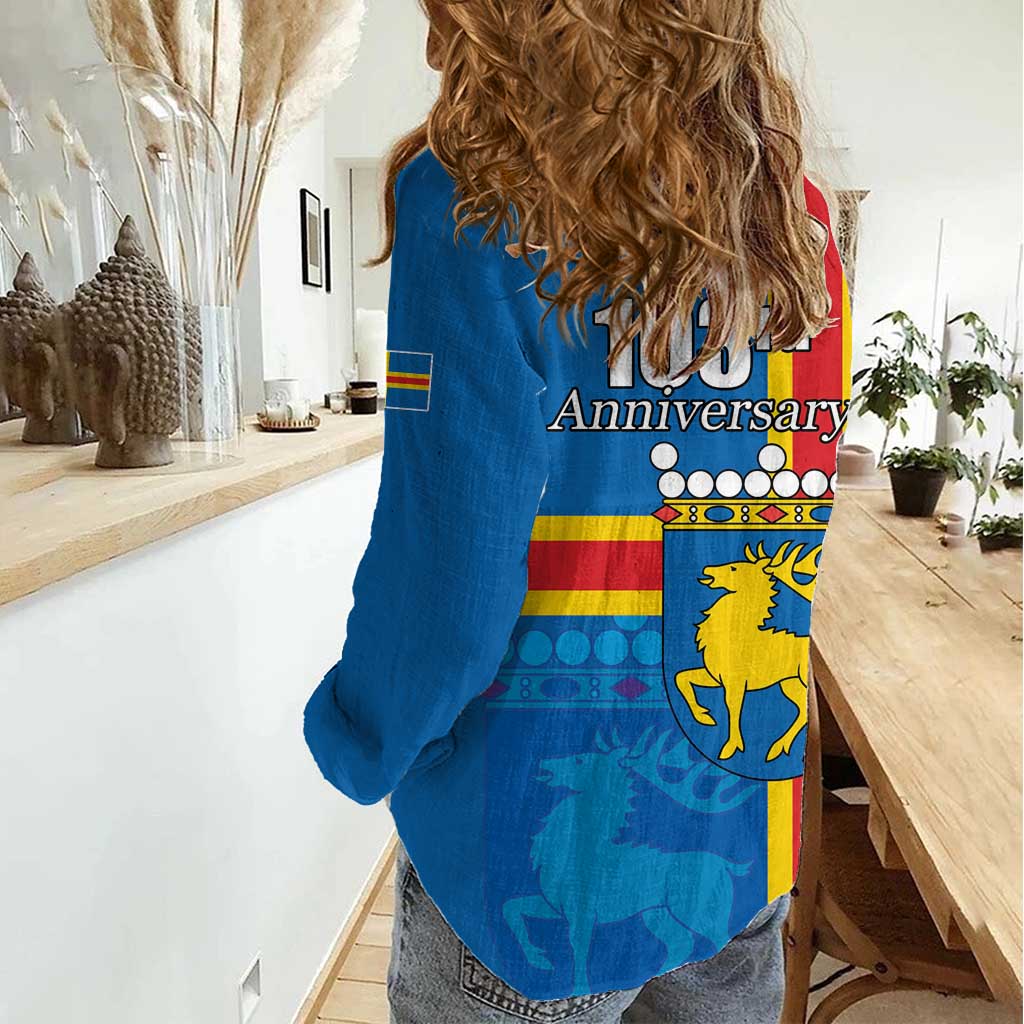 Aland's Autonomy Day Women Casual Shirt 103rd Anniversary