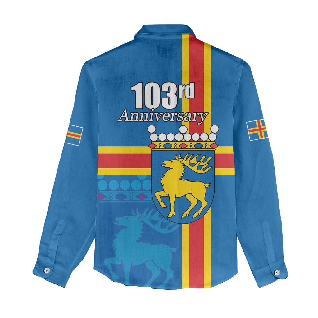 Aland's Autonomy Day Women Casual Shirt 103rd Anniversary