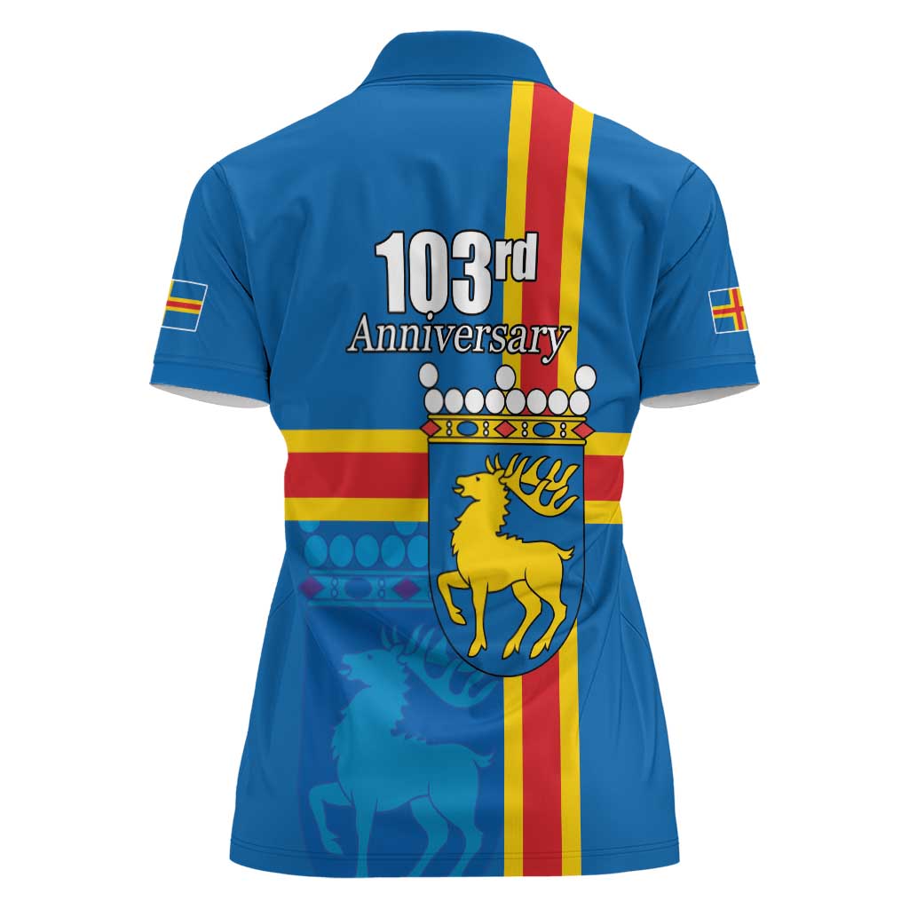 Aland's Autonomy Day Women Polo Shirt 103rd Anniversary
