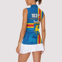 Aland's Autonomy Day Women Sleeveless Polo Shirt 103rd Anniversary