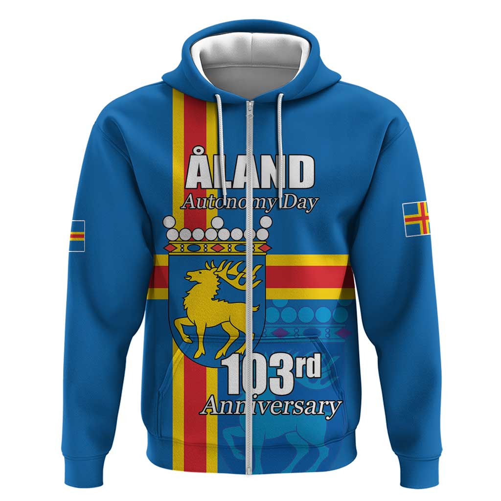 Aland's Autonomy Day Zip Hoodie 103rd Anniversary