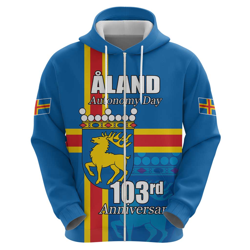 Aland's Autonomy Day Zip Hoodie 103rd Anniversary